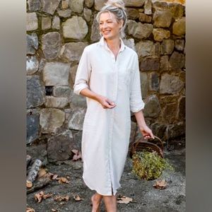 Frank & Eileen- Rory Maxi Shirtdress